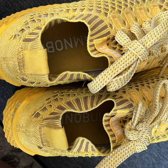 COPY - NOBULL Lemon Drop Knit Runner Yellow Sneakers Size 8 Mens 9.5 Womens - Picture 7 of 9